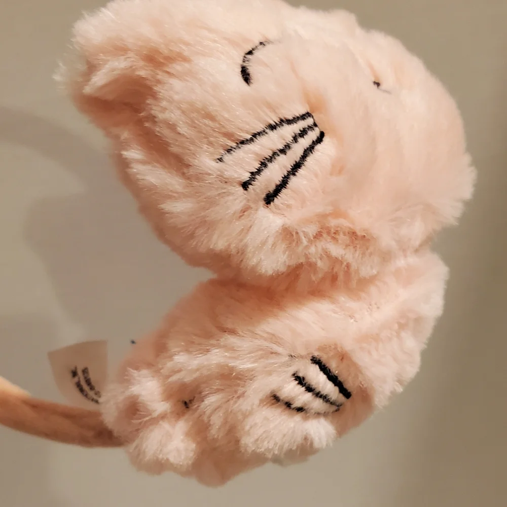 Infant Or Child Pink Kitten Ear Muffs